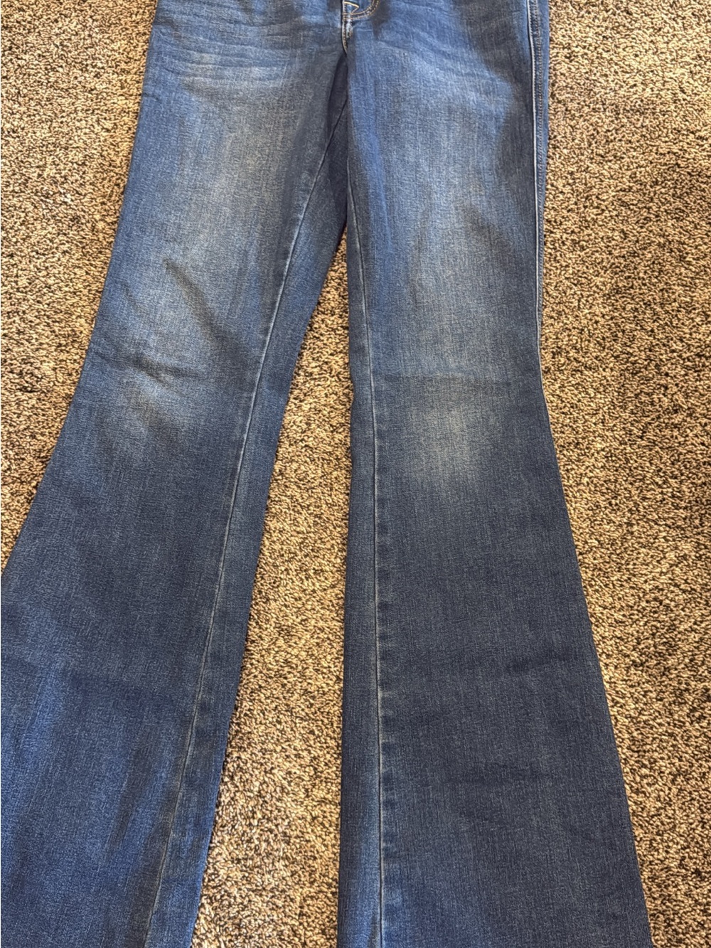 7 For All Mankind Dark Blue Flare Jeans